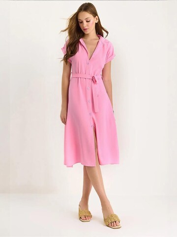 Bianco Lucci Jurk in Roze: voorkant