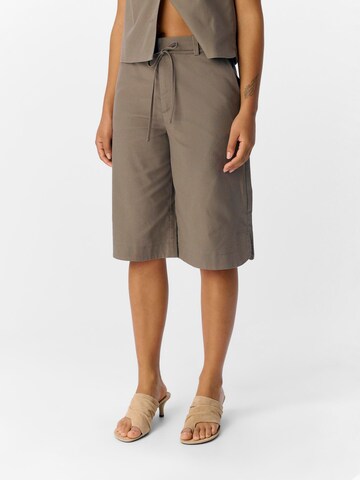 OBJECT Regular Broek 'OBJAura' in Bruin: voorkant