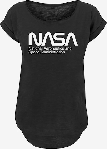 F4NT4STIC Shirt 'NASA Aeronautics And Space -BLK' in Black: front