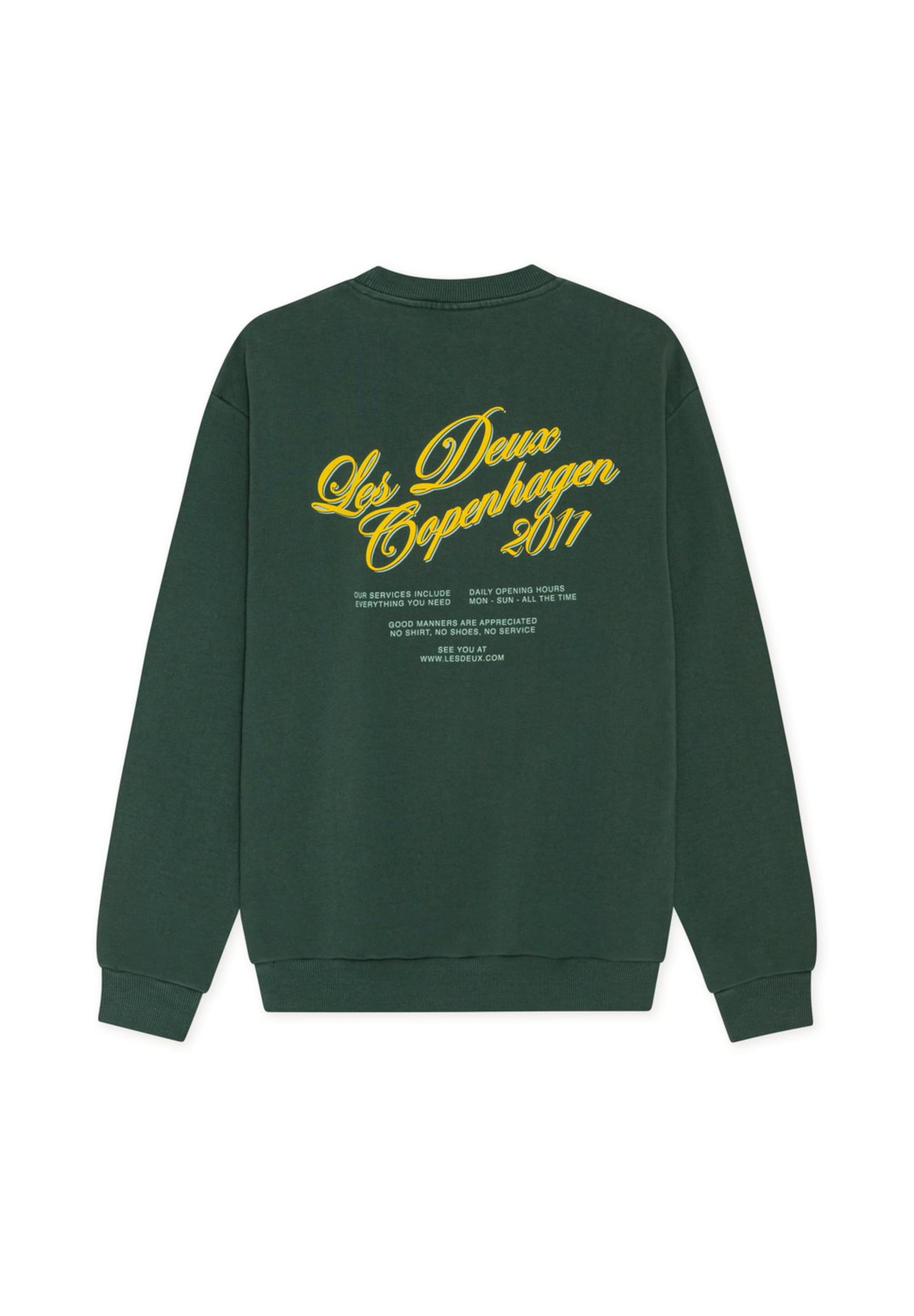 Les Deux Sweatshirt 'Service' in Green