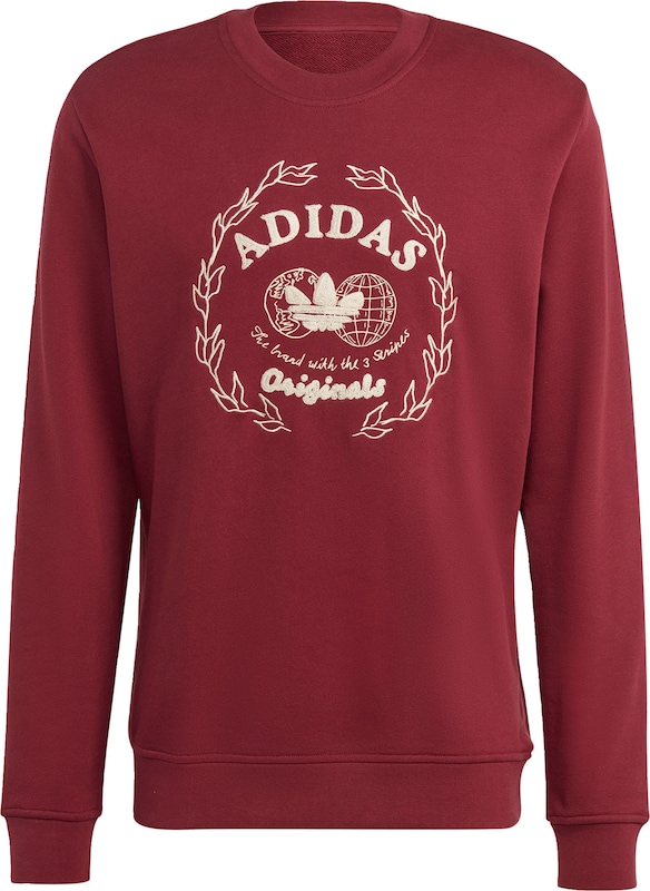 ADIDAS ORIGINALS Sweatshirt in Bordeaux
