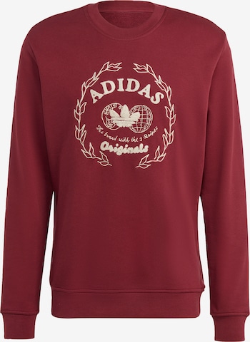 ADIDAS ORIGINALS Sweatshirt 'Graphics Archive Crew' in Red: front