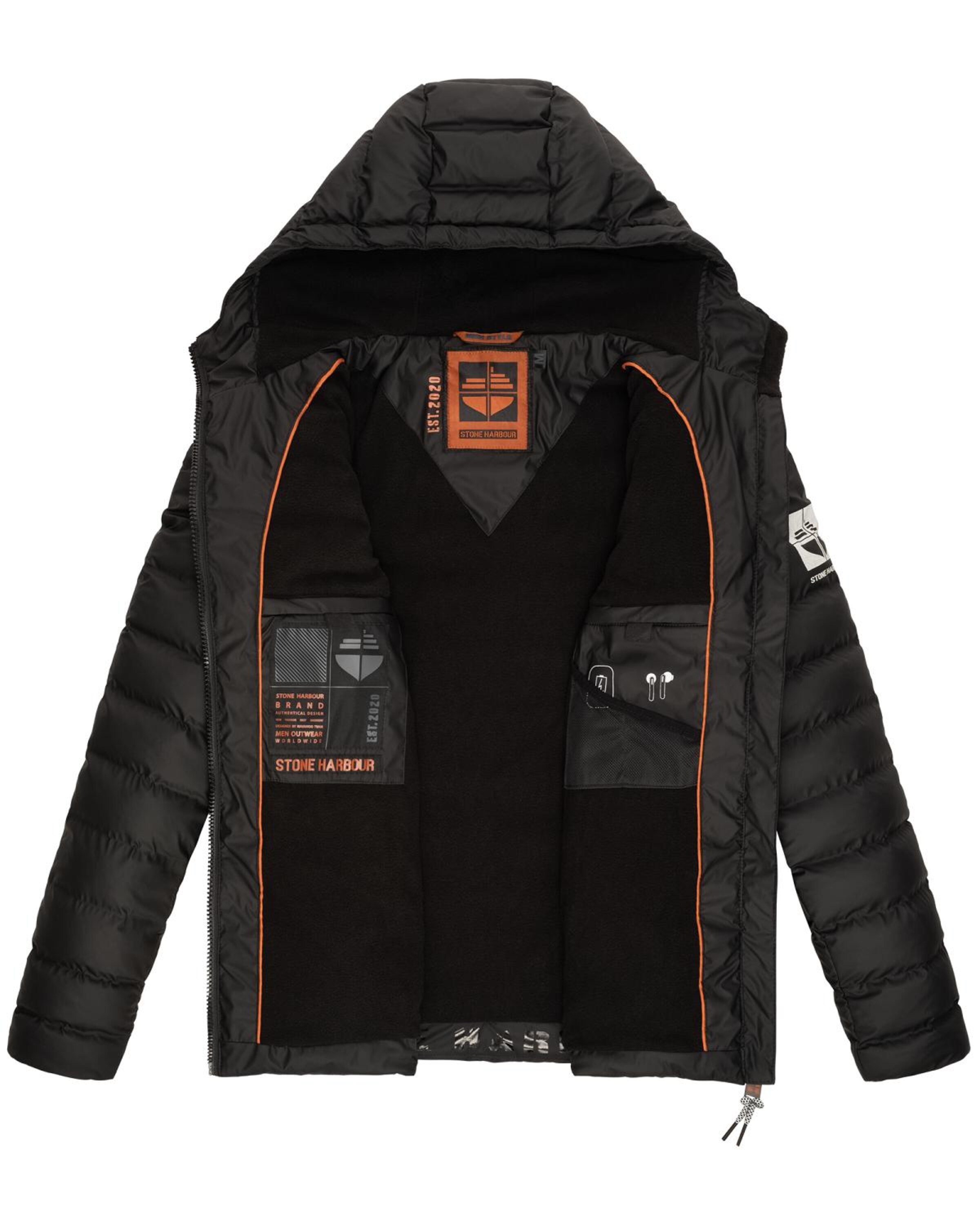 Veste d’hiver 'Zaharoo' STONE HARBOUR en noir