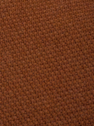 styleBREAKER Wrap 'Strick Dreiecktuch Einfarbig' in Brown