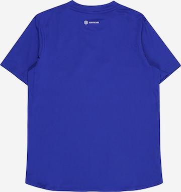 ADIDAS SPORTSWEAR Функционална тениска 'Train Icons Aeroready Logo' в синьо