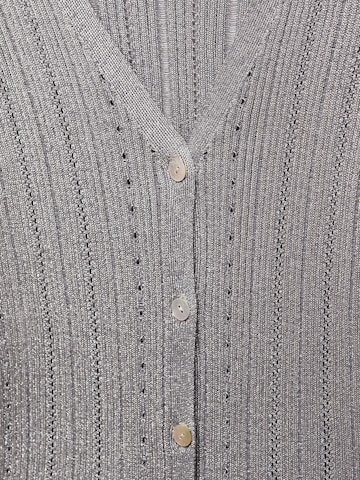 Cardigan 'Aluminio' MANGO en gris