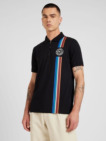Karl Lagerfeld - Camisa 'POLO' em preto: frente