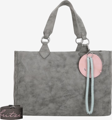 Fritzi aus Preußen Shopper 'Izzy Vintage' in Grau: Vorderseite