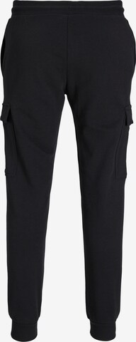 JACK & JONES Tapered Cargobroek 'GORDON SHARK' in Zwart