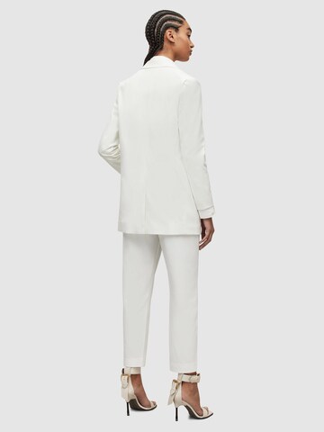 AllSaints - Regular Calças com pregas 'ALEIDA' em branco