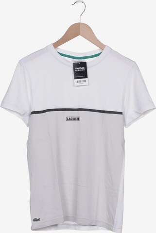 Lacoste Sport Shirt in S in White: front