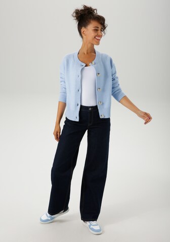 Aniston CASUAL Strickjacke in Blau