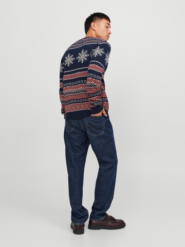 JACK & JONES Pullover 'SNOWBALL' in Blau