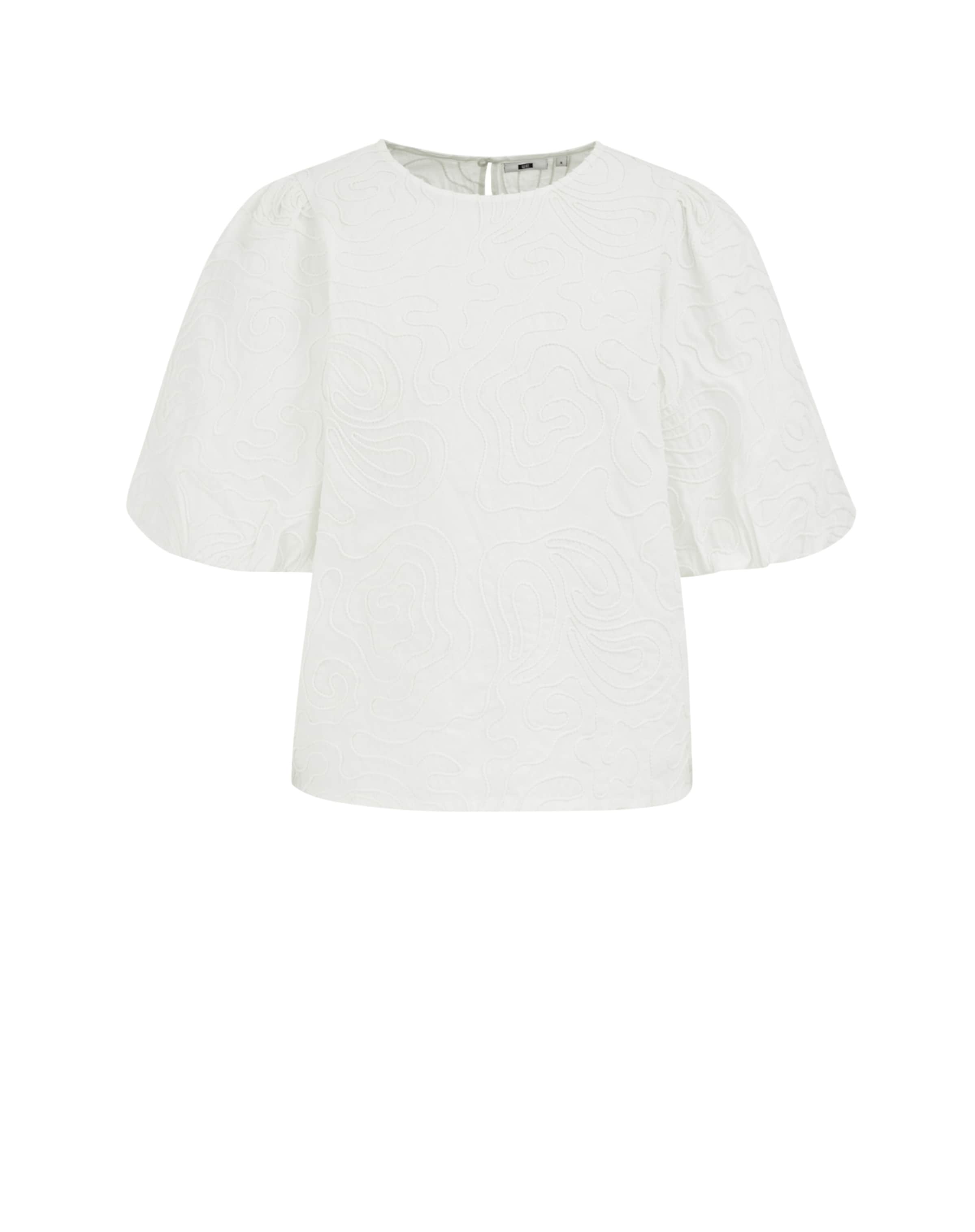 WE Fashion Pluus, värv valge: eest vaates