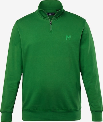 Men Plus Sweatshirt in Grün: Vorderseite