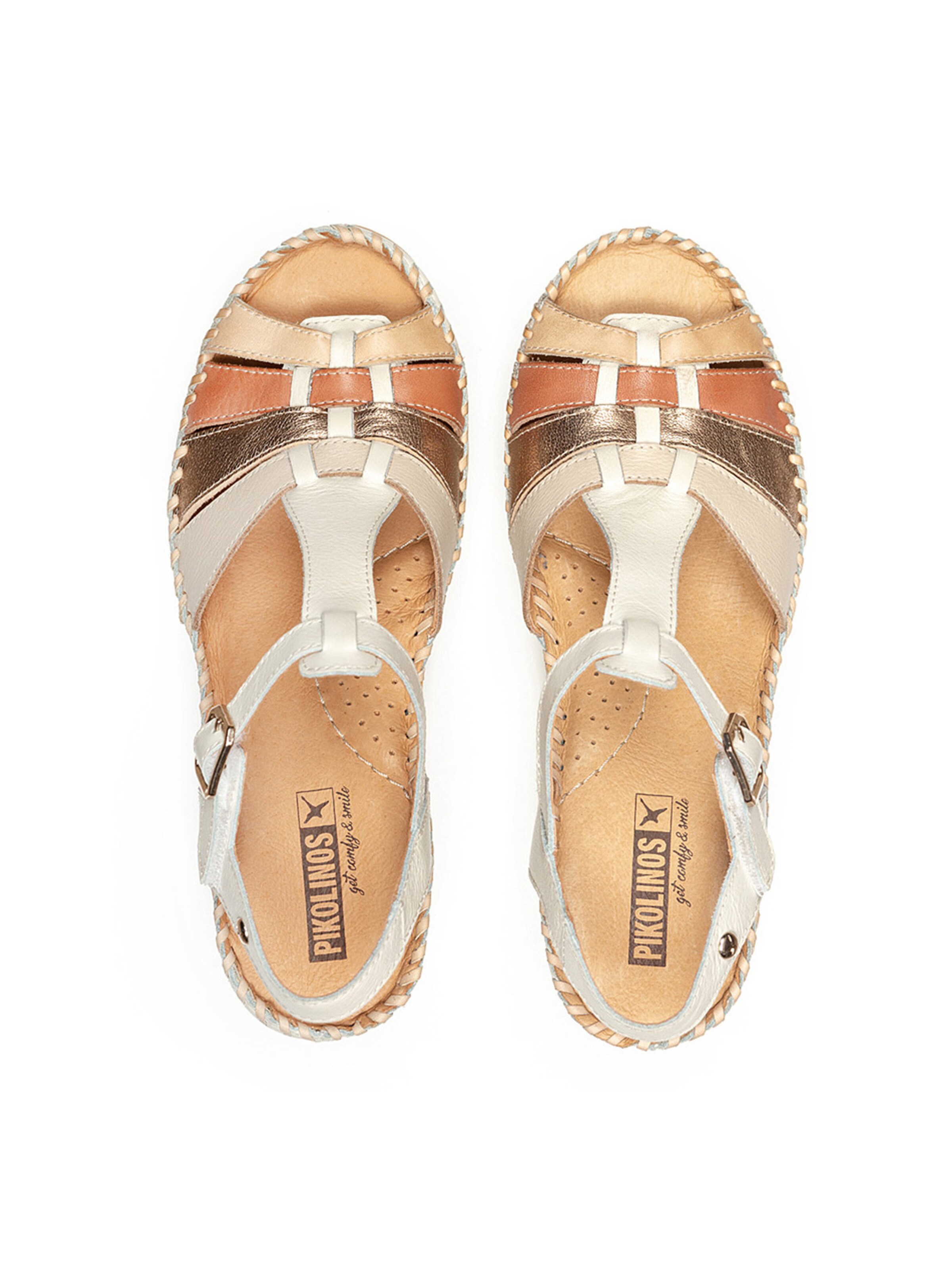 PIKOLINOS - Sandália 'Aguadulce' em branco