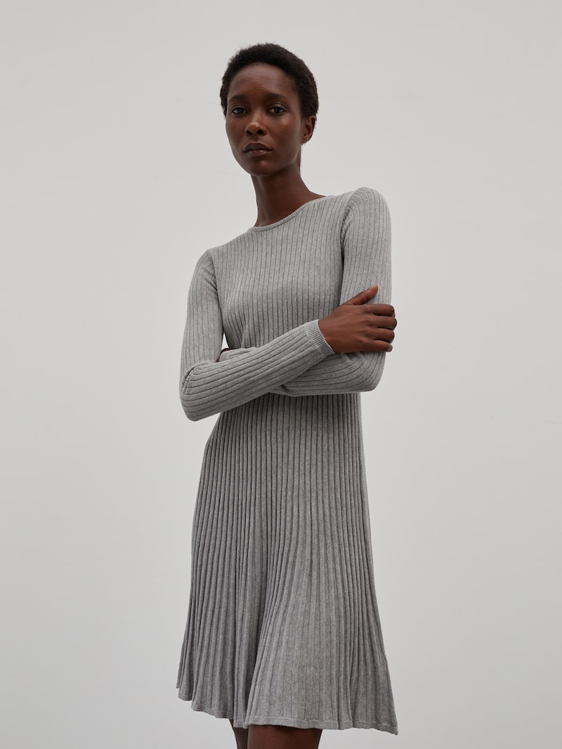 Dresses EDITED Knit dresses Mottled Grey