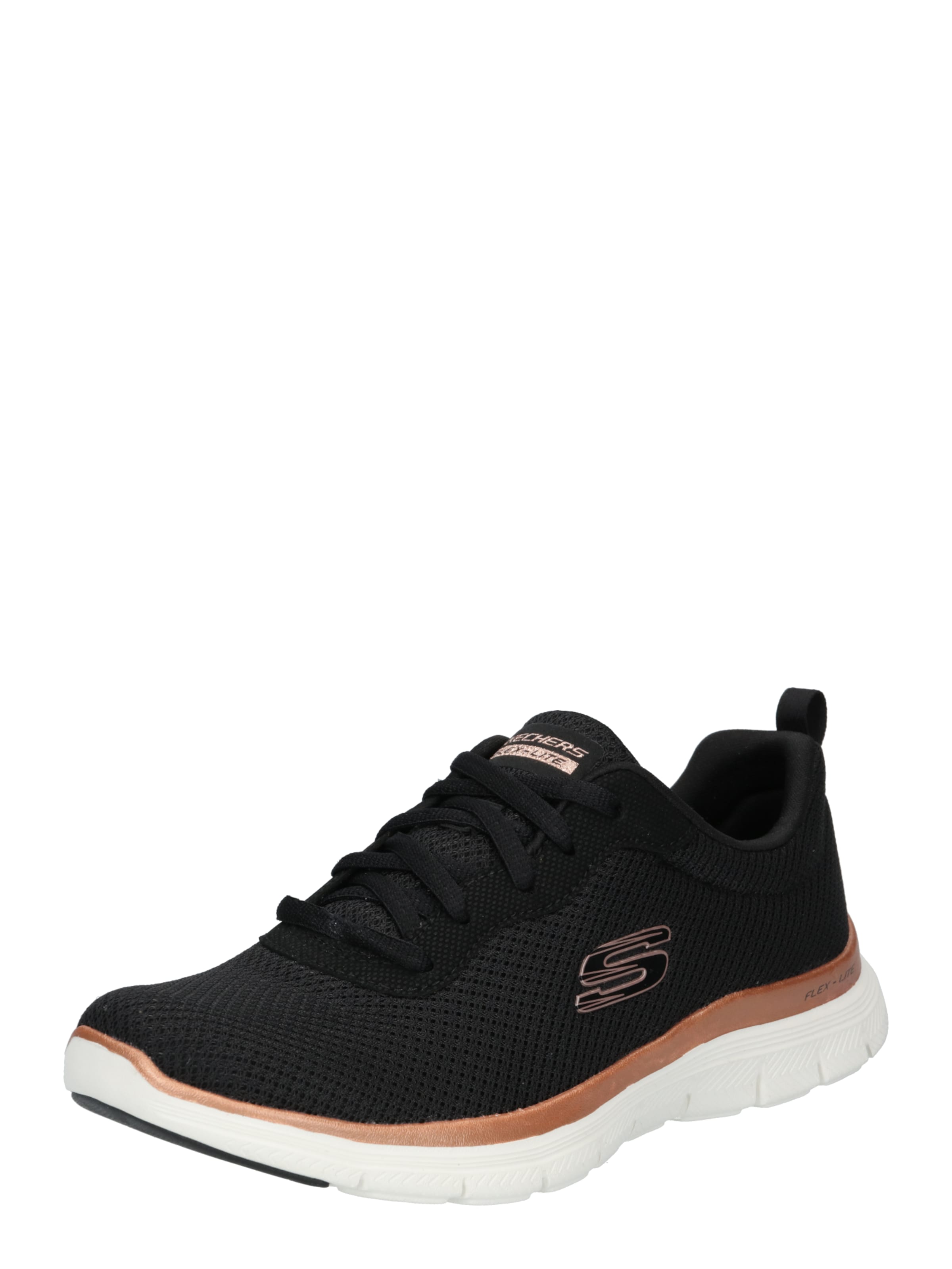 Baskets basses 'Flex Appeal 4.0' SKECHERS en noir : devant