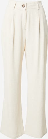Dorothy Perkins Loose fit Pleat-front trousers in Beige: front