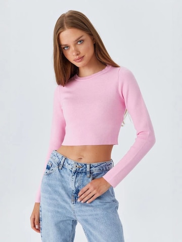 MixRay Pullover 'Pullover'‌‌‌ in Pink: Vorderseite