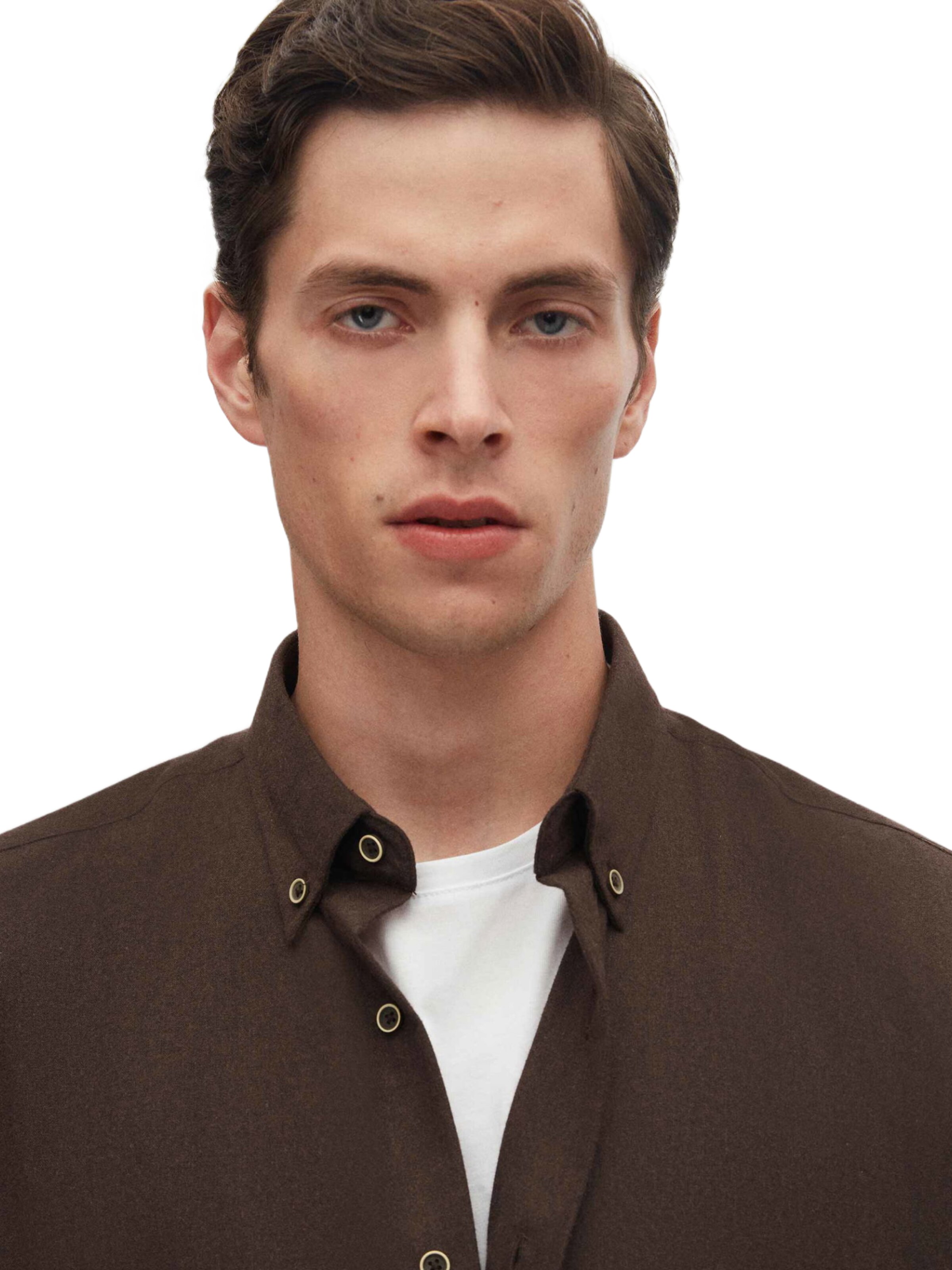 D’S Damat Regular fit Overhemd in Bruin