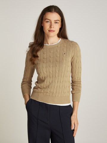 TOMMY HILFIGER Sweater in Brown: front