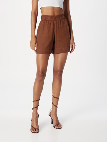 GAP Loose fit Pants in Brown: front