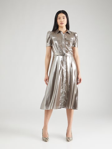Lauren Ralph Lauren Sukienka koszulowa 'ZAIDEE' w kolorze srebrny: przód