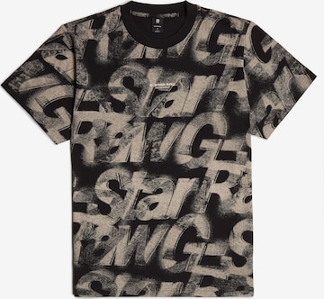 T-Shirt 'Letters' G-STAR en noir : devant