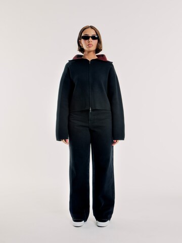 OUT OF ORBIT Knit cardigan 'Farina' in Black: front