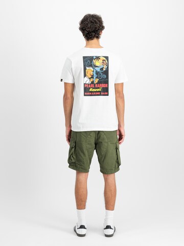 ALPHA INDUSTRIES T-Shirt 'Pearl Harbor' in Weiß