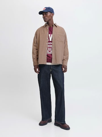 Fit confort Chemise 'JORINWOOD' JACK & JONES en marron