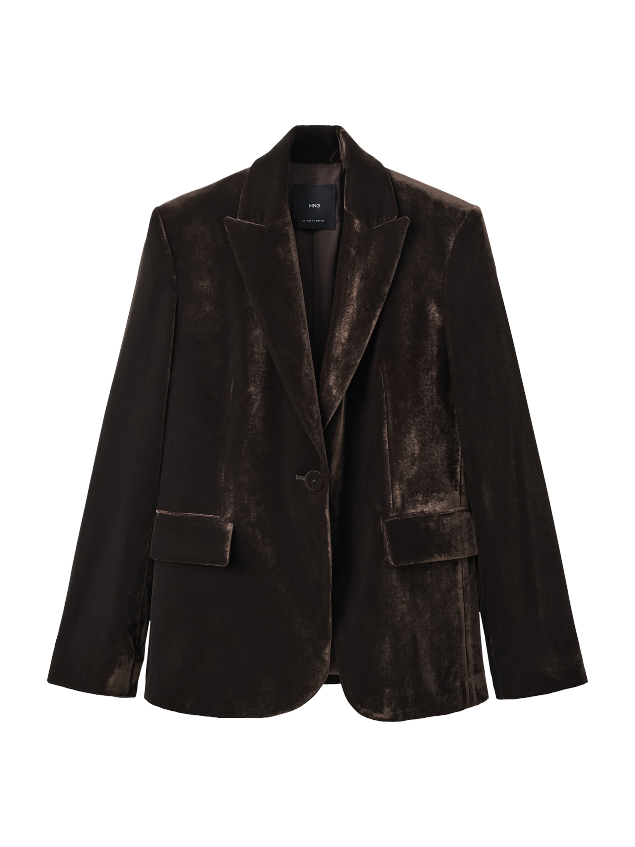 MANGO Kavaj 'COMBI' i brun: framsida