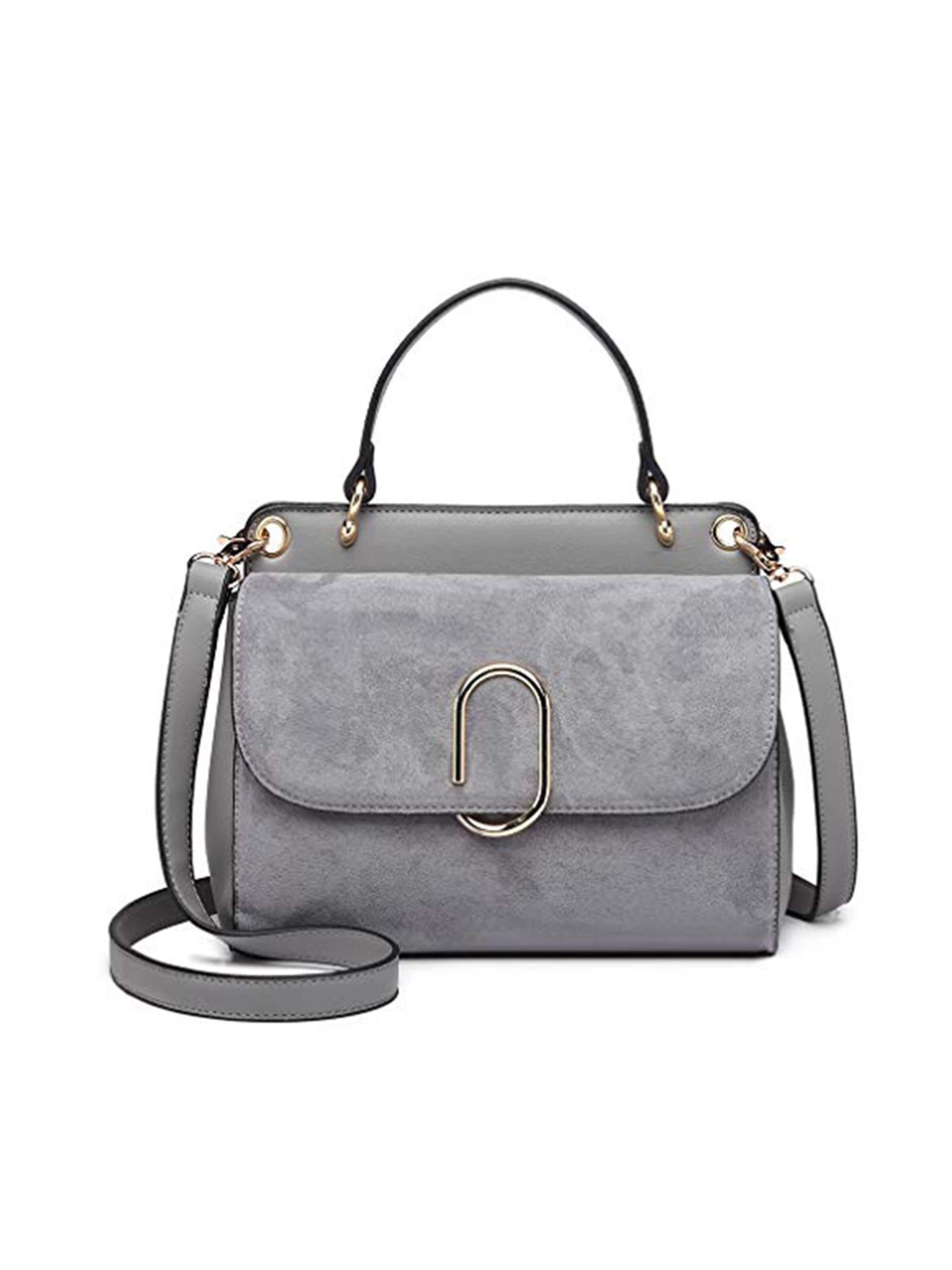 Miss Lulu Schultertasche‌‌‌‌‌ in Grau: Vorderseite