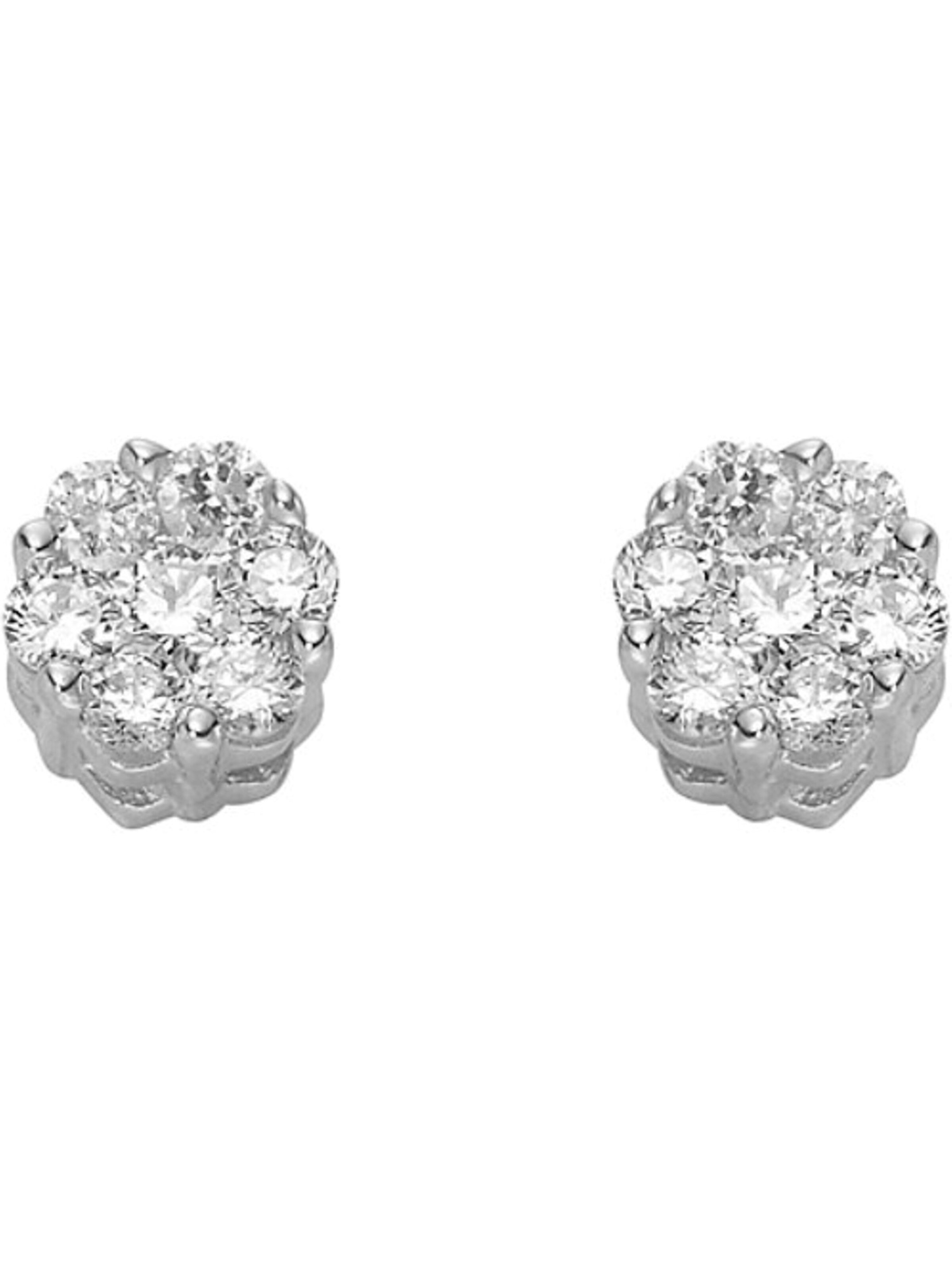 CHRIST Earrings in White: front