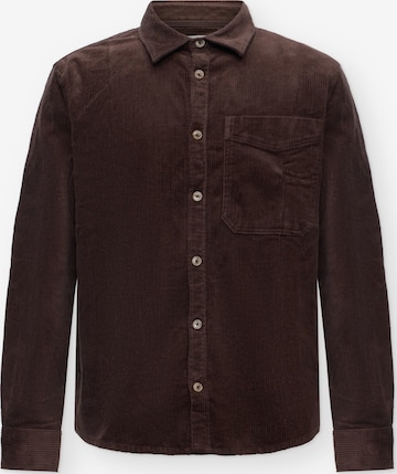 Camicia di s.Oliver in marrone: frontale