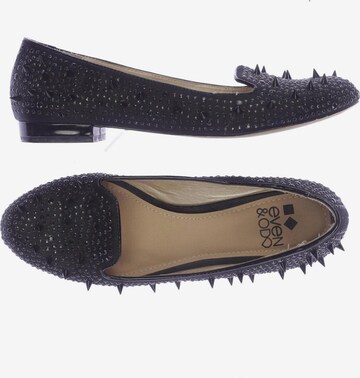 even&odd Flats & Loafers in 38 in Black: front