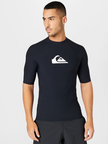 Tricou funcțional 'HEATER' de la QUIKSILVER pe negru: față