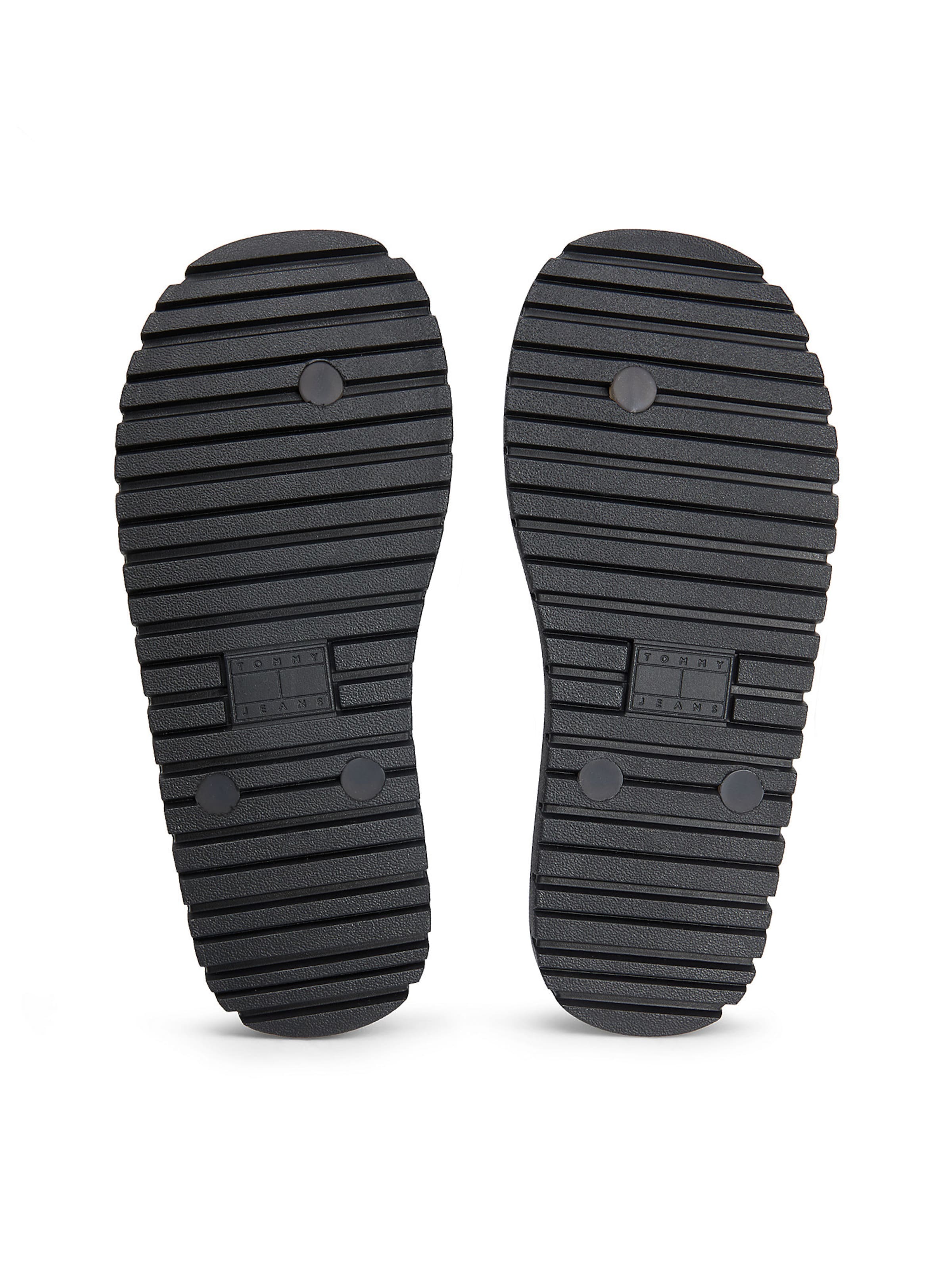 Tommy Jeans T-bar sandals in Black