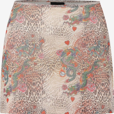 Ed Hardy Svārki pieejams 34, krāsa - bēšs / zāles zaļš / sarkans, Preces skats