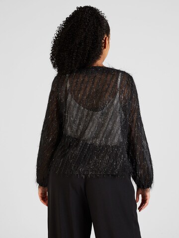 ONLY Carmakoma Knit Cardigan 'PARTINI' in Black