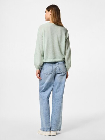 PIECES Knit cardigan 'PCIda' in Green