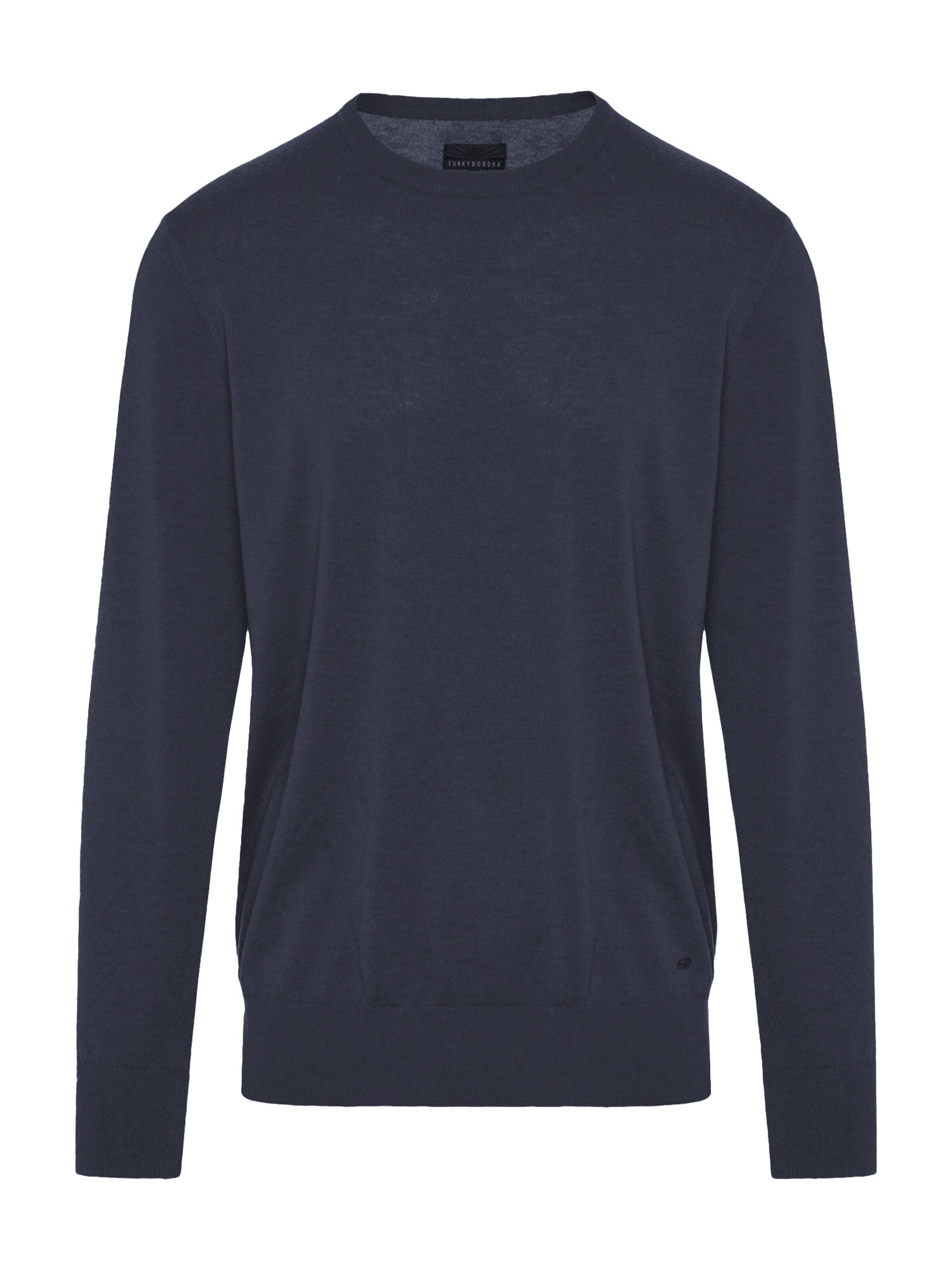 Funky Buddha Pullover in Blau: Vorderseite