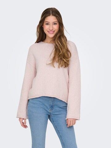 Pull-over 'ONLAlvilda' ONLY en rose : devant