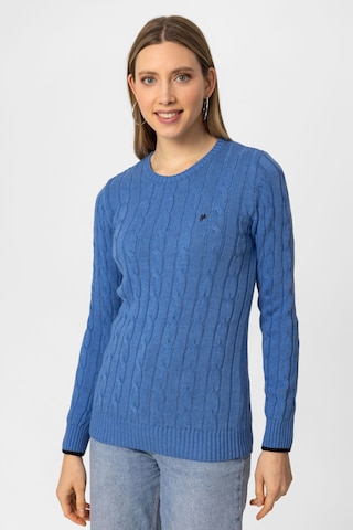 DENIM CULTURE Sweater 'KENDALL' in Blue: front