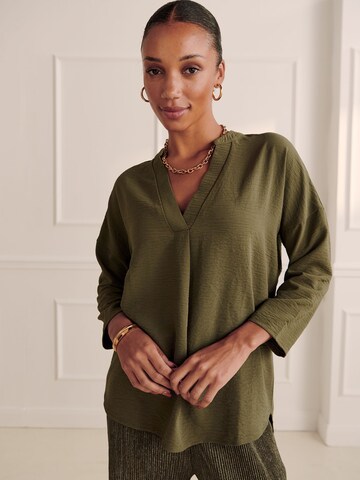 Guido Maria Kretschmer Women Blouse 'Elisa' in Groen: voorkant