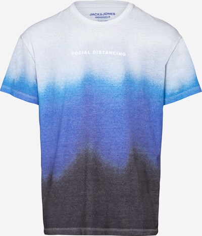 JACK & JONES T-Shirt en bleu / noir / blanc, Vue avec produit
