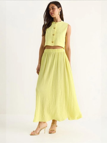 Bianco Lucci - Calças de fato em amarelo