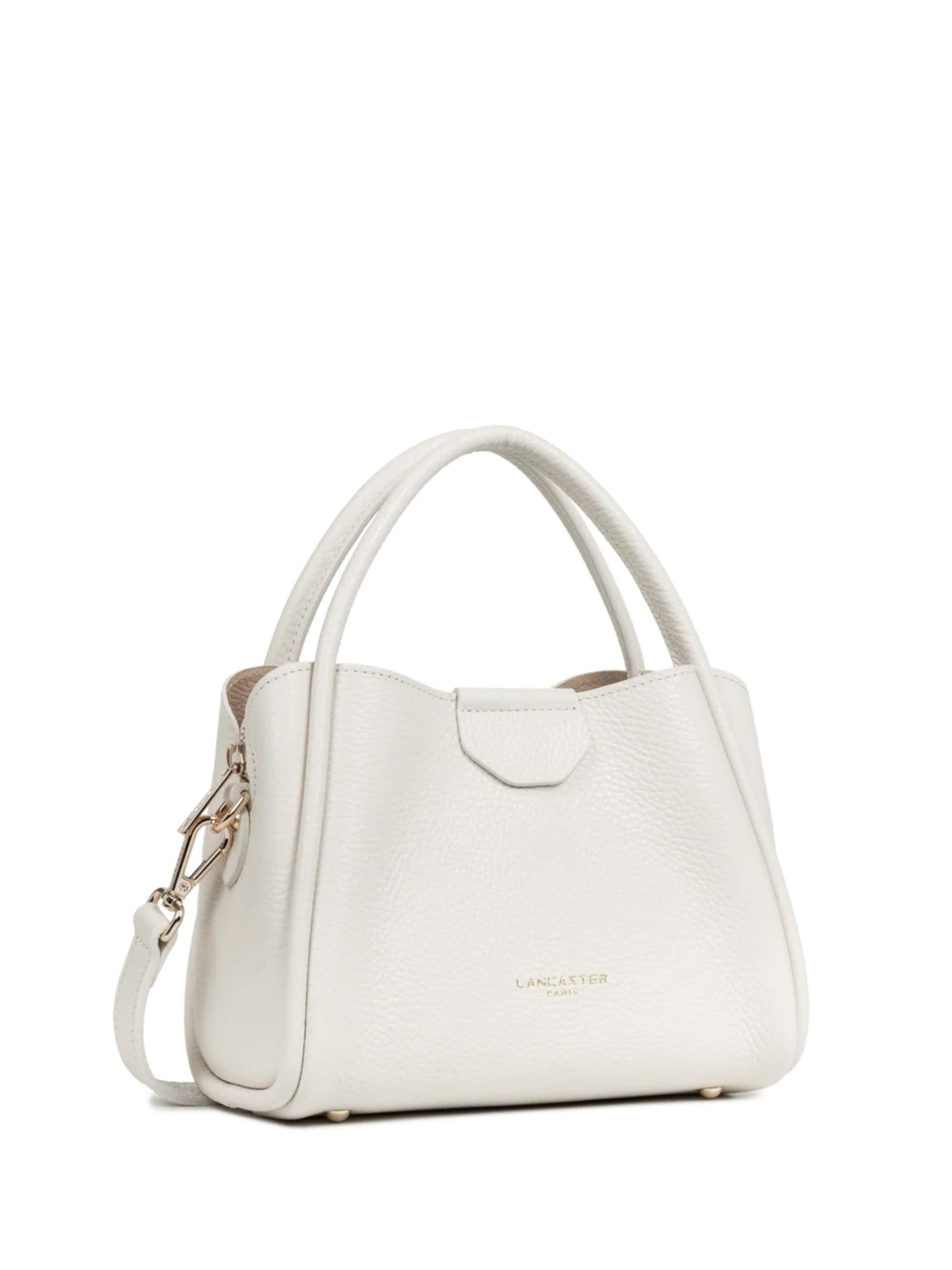 LANCASTER Paris Handbag 'Lancaster Sac à main Aimantée S Ida Double Ecru - In - Beige' in Beige