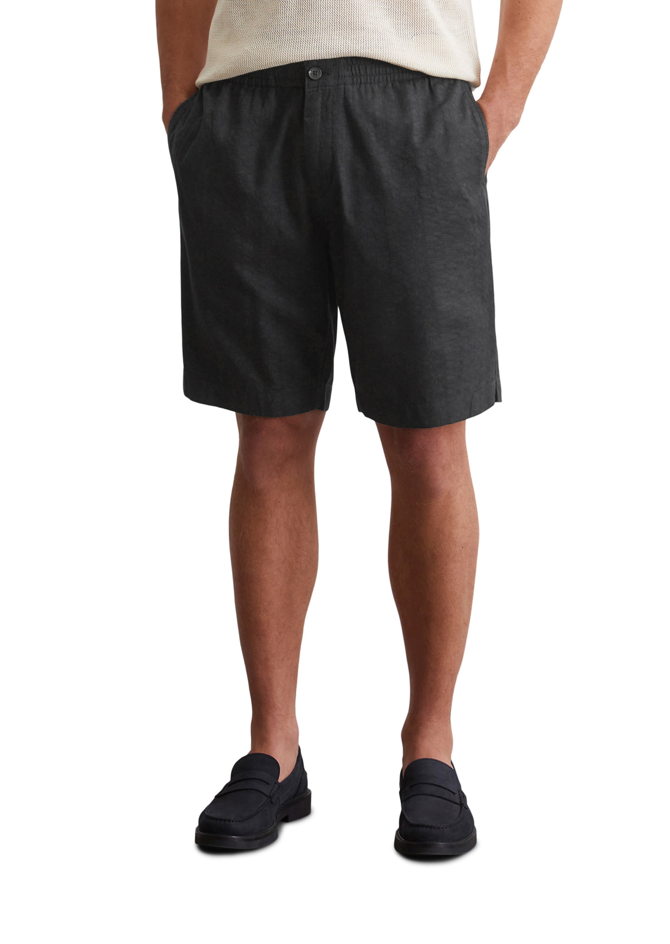 Marc O'Polo Regular Pants 'Eksjö' in Black: front